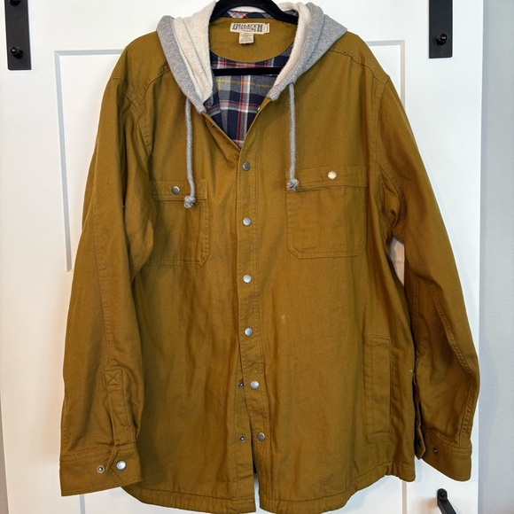 Duluth Trading Company Fire Hose Standard Fit Hooded Limber Jacket Size 2XL